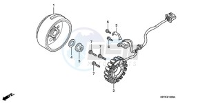 CBR125RWA France - (F / BLA CMF) drawing GENERATOR