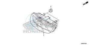 TRX500FA6F TRX500FA ED drawing TAILLIGHT