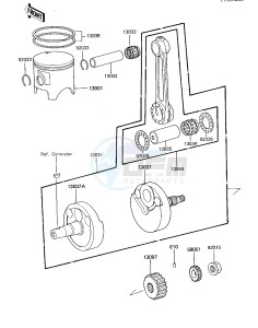 KX 125 D [KX125] (D1) [KX125] drawing CRANKSHAFT_PISTON