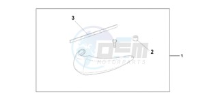 VT750CA9 Ireland - (EK / ST) drawing CHROME FRONT FEND