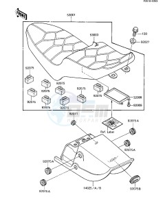 ZN 1100 B [LTD SHAFT] (B1-B2) [LTD SHAFT] drawing SEAT_SEAT COVER