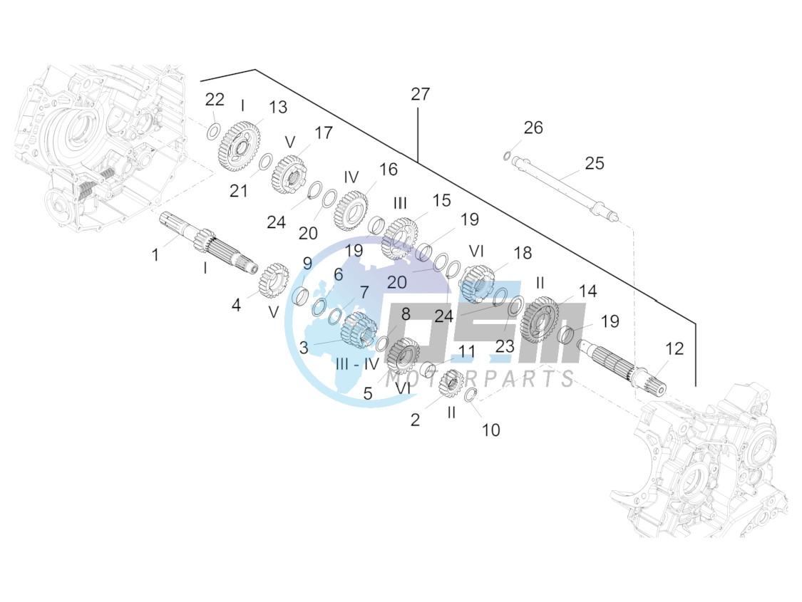 Gear box - Gear assembly