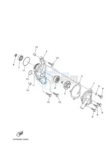 MWS125-C TRICITY 125 (BU51 BU53) drawing WATER PUMP