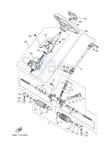 YXM700E YXM70VPXJ VIKING EPS (B5F3) drawing STEERING