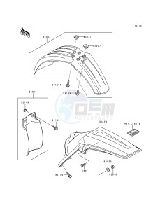 KX 125 K [KX125] (K3) [KX125] drawing FENDERS