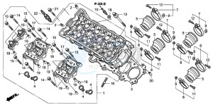 CBF600NA drawing CYLINDER HEAD (CBF600S8/SA8/N8/NA8)