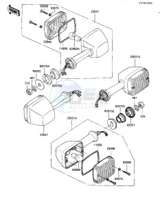 KZ 550 D [GPZ] (D1) [GPZ] drawing TURN SIGNALS