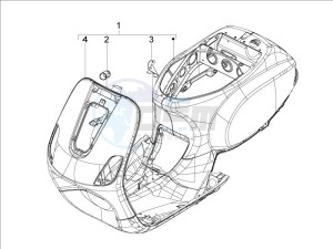 LXV 125 4T Navy (Euro 3) drawing Frame - bodywork