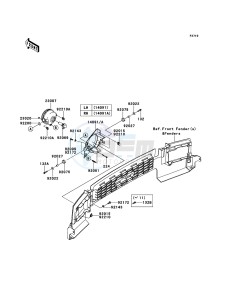 MULE_4010_DIESEL_4X4 KAF950FDF EU drawing Headlight(s)