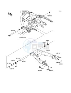 VN1700_CLASSIC_ABS VN1700FDF GB XX (EU ME A(FRICA) drawing Swingarm