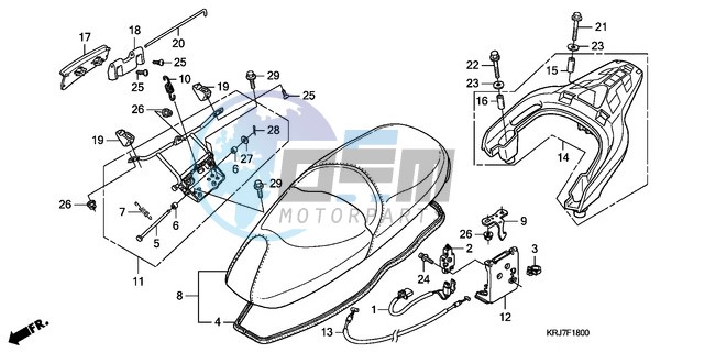 SEAT/REAR CARRIER