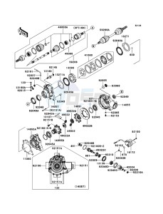 KVF650 4x4 KVF650-D1 EU GB drawing Drive Shaft-Front