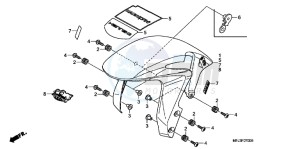 CBR600RRB drawing FRONT FENDER