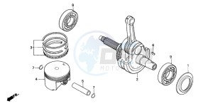 NX650 500 DOMINATOR drawing PISTON/CRANKSHAFT