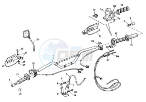 ELEPHANT 900 drawing HANDLEBAR-CONTROLS