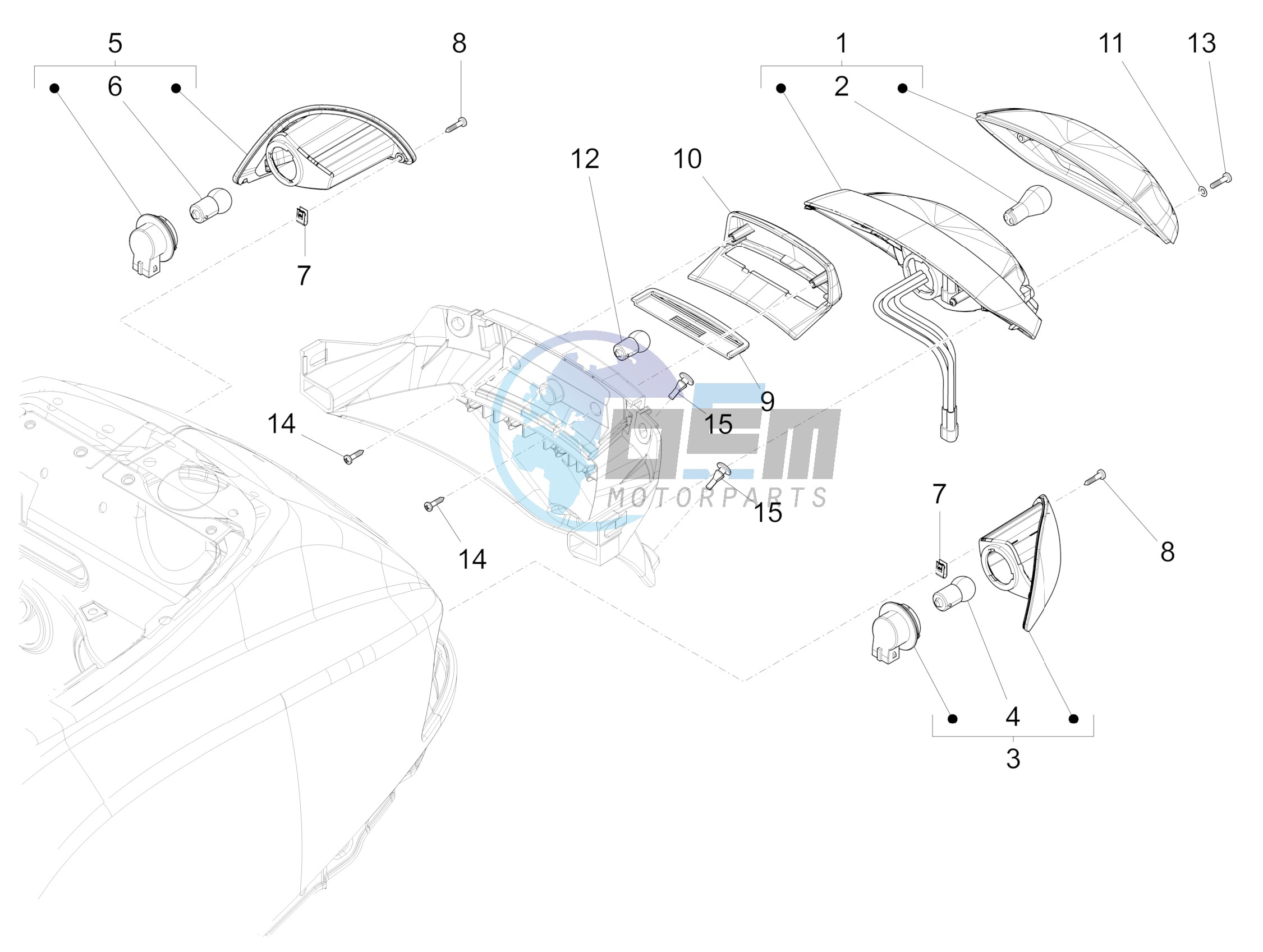 Rear headlamps - Turn signal lamps