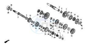 FX650 drawing TRANSMISSION