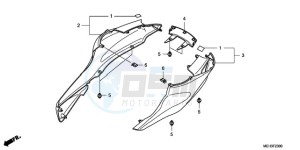 NSA700A9 KO / MME drawing REAR COWL