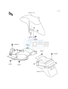 ZX 600 D [NINJA ZX-6] (D2-D4) [NINJA ZX-6] drawing FENDER