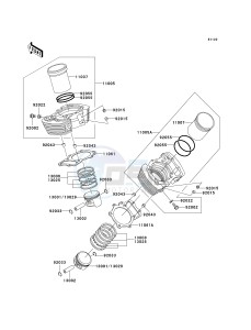 VN 1500 N [VULCAN 1500 CLASSIC] (N4) N4 drawing CYLINDER_PISTON-- S- -