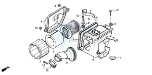 CG125 drawing AIR CLEANER (2)