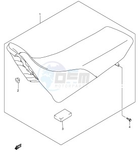 DR-Z250 (E24) drawing SEAT (MODEL K2 K3 K4)