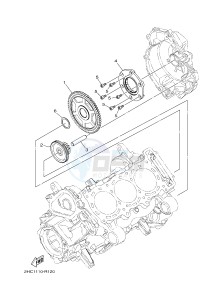 YXZ1000ET YXZ10YEXH YXZ1000R EPS SS (B573) drawing STARTER CLUTCH