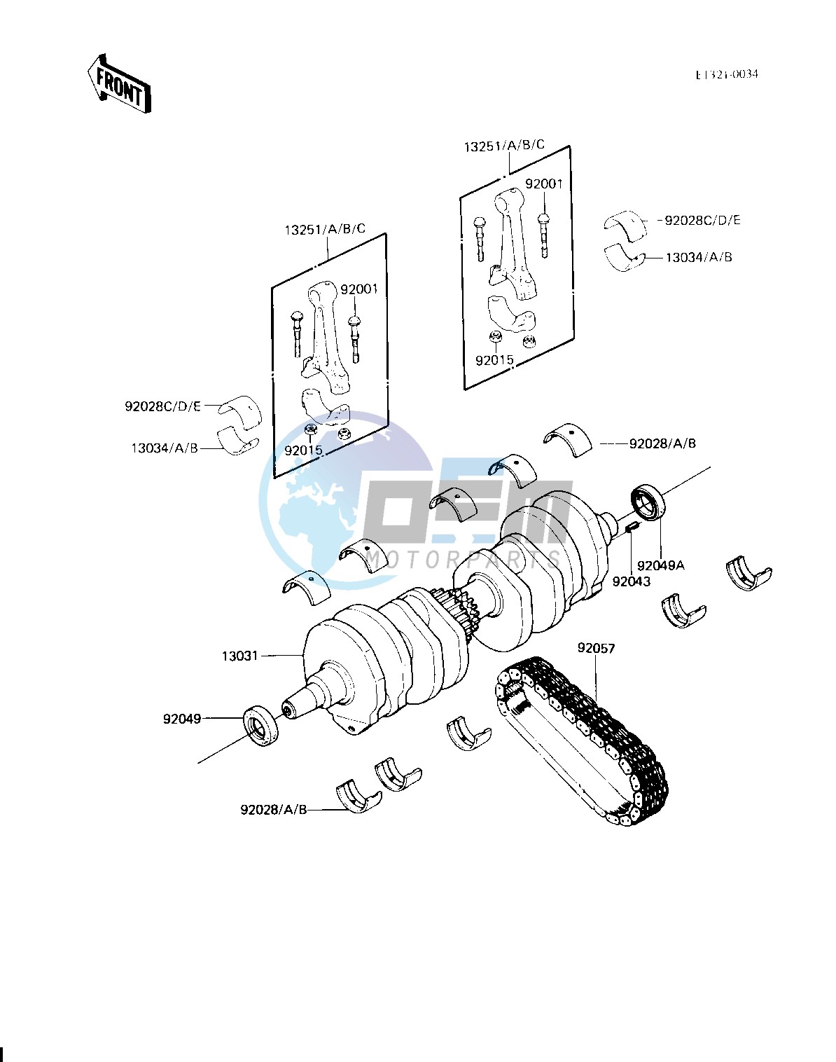 CRANKSHAFT -- 81-83 H2_H3_H4- -