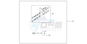 XL1000V9 E / MKH drawing ATT. KIT HEATED GRIP