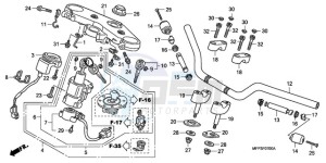 CB1300SA9 Europe Direct - (ED / ABS BCT MME TWO TY2) drawing HANDLE PIPE/TOP BRIDGE