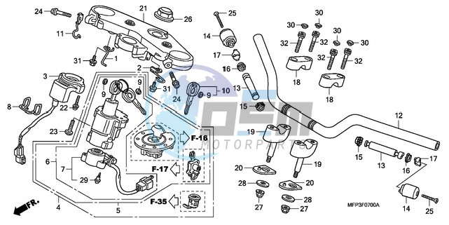 HANDLE PIPE/TOP BRIDGE