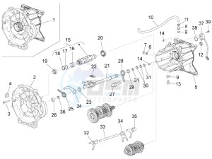 Audace 1400 1380 drawing Gear box / Selector / Shift cam