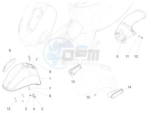 LT 125 4T 3V ie E3 (APAC) (In, Tw, TwI, Vt) drawing Wheel huosing - Mudguard