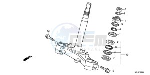 NSC110MPDE NSC110MPDE UK - (E) drawing STEERING STEM