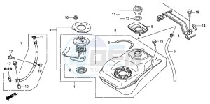 SH300A drawing FUEL TANK