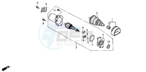 SH50 SCOOPY drawing STARTING MOTOR