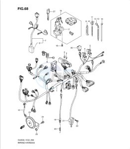 DL650 drawing WIRING HARNESS (DL650AUEL1 E19)