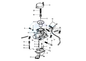 Zip 50 4T drawing Carburetor