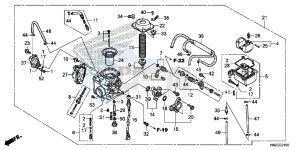 TRX500FAE TRX500FA Europe Direct - (ED) drawing CARBURETOR