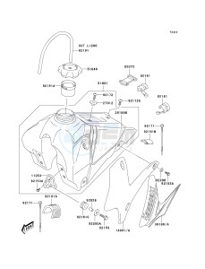 KLX 125 B [KLX125L] (B1-B3) [KLX125L] drawing FUEL TANK-- B1- -