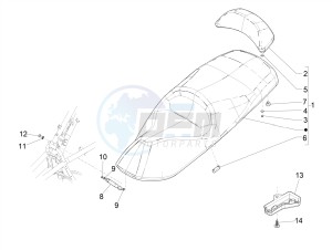 MP3 500 MAXI SPORT BUSINESS ADVANCED E4 ABS (EMEA) drawing Saddle/seats