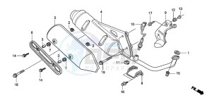 SH150 125 drawing EXHAUST MUFFLER