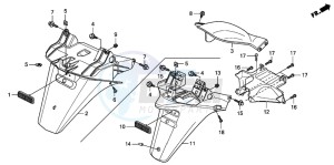 FES150 125 PANTHEON drawing REAR FENDER