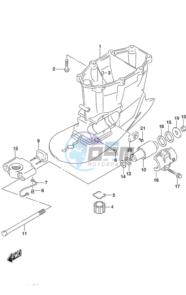 Drive Shaft Housing w/Transom (X)