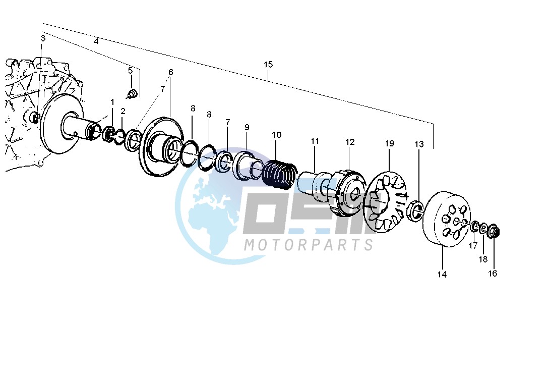 Driven pulley