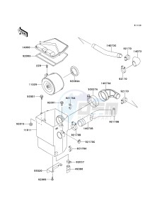 KAF 620 C [MULE 2500] (C6) [MULE 2500] drawing AIR CLEANER