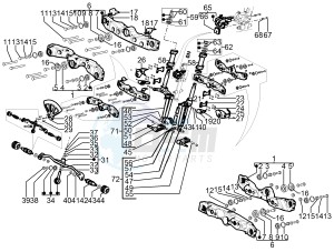 MP3 125 yourban erl drawing Front fork components (Mingxing)