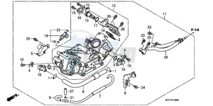 XL125VA E / MKH drawing THROTTLE BODY