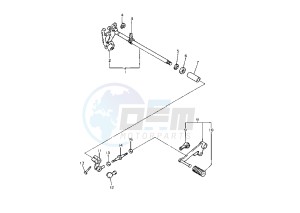 XJ S DIVERSION 600 drawing SHIFT SHAFT