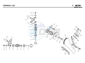 SMX 125 4T drawing T03  VALVES